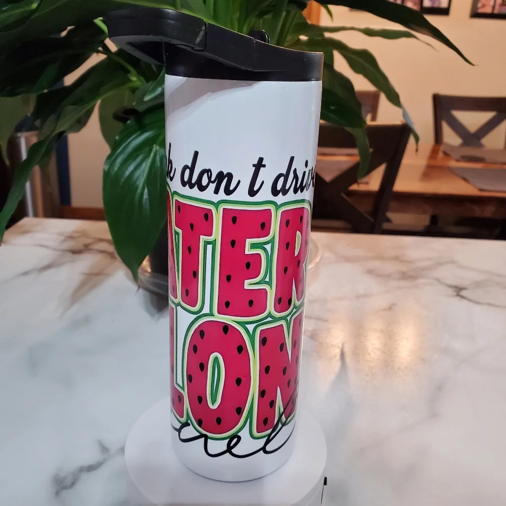 Do The Watermelon Crawl Funny 20oz Tumbler with duo lids 🎉sale